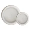 Image de LAGUIOLE Cuisson Service 12 Pièces Bleu Iris en Grès Émaillé Réactif - 6 Assiettes Plates et 6 Assiettes à Dessert