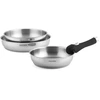 Image de Fauchon - 3 Poêles amovibles inox 18/8 induction - D.20/24/28 cm OS