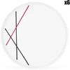 Image de Fauchon - 6 Assiettes creuses en Porcelaine Bistrot chef blanches - D.30 cm OS