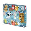 Image de Janod - Puzzle Tactile Enfant Les Animaux de la Foret 20 Pièces Dont 7 Texturées - Jeu Educatif et Sensoriel - Toucher, Motricité Fine et Concentration - Dès 2 Ans, J02685