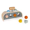 Image de Janod - Tap Tap Sweet Cocoon - Jouet en Bois 3 en 1, Tap Tap, Encastrement et Boîte à Formes - Jeu d'Éveil Certifié FSC - Dès 1 an, J04409