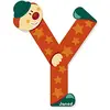 Image de Janod J04566 Y Party B004XS8I86 Wooden Clown Letter, Multicoloured, one Size
