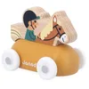 Image de Janod - Mountain Valley - Carrosse en bois - Cavalier Cross Roads - Jouet d'apprentissage précoce - Développe la motricité - Jouet en bois FSC enduit de peinture à l'eau - 12 mois et plus, J05941