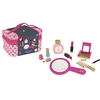Image de Janod - Vanity Enfant P'tite Miss - 9 Accessoires en Bois Massif Inclus - Jouet d'Imitation Trousse Beauté et Maquillage, J06514, Rose