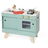 Image de Janod - Cuisine en Bois Loft - Jouet d'Imitation Cuisine et Dinette - Style Vintage et Contemporain - 7 Ustensiles Métal et Gant Tissu - Peinture à l'eau - Dès 3 Ans, J06556