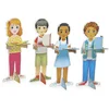 Image de Janod - Un Jour  A l'Ecole - Jouet d'Imitation Métier - 250 Accessoires Inclus - Grands Personnages 65 cm - Développe l'imagination - Certifié FSC - Dès 3 Ans, J06623