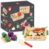 Image de Janod - Set Ratatouille - 32 Accessoires Cuisine - avec Recette + Ustensile + Légumes - Jouet d'Imitation - Jouet en Bois FSC - Dès 3 Ans, J06626