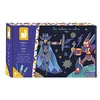 Image de Janod - Coffret Paillettes Héros - Les Ateliers du Calme - Kit Loisir Créatif Enfant - 3 Tableaux à Décorer - Apprentissage Motricité Fine et Concentration - Dès 6 ans, J07920