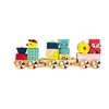 Image de Janod - Train en Bois Baby Forest - Jouet d'éveil à Tirer - 17 Blocs Inclus - Apprentissage des Formes et Couleurs - Développer la Motricité Fine - Dès 1 an, J08022