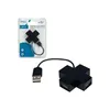Image de Concentrateur (hub) - MCL - Mini hub 4 ports USB 2.0 - Autoalimenté - Noir