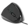 Image de Souris verticale MCL - USB - Optique - 1600 dpi - Ergonomique - Droitier - Noir