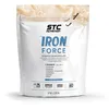 Image de STC NUTRITION Iron Force, Protéine, Glutamine, Taurine, Vitamines, Prise de Masse, Construction Musculaire, Brevet Aminolise 100% Digeste, Sans Colorant, Gluten, Goût Vanille, 25 Shakers, 750 g