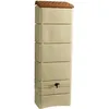 Image de Récupérateur deau mural - Plastique - Beige - Forme oblongue - L60xP34XH180 cm - 300 L - BELLI