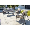Image de DCB Garden - Salon de jardin Ibiza 5 personnes en aluminium anthracite OS