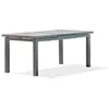 Image de DCB GARDEN - Table de jardin VENISE en aluminium anthracite plateau céramique gris