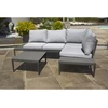 Image de DCB Garden - Salon de jardin Ankara 4 places en aluminium noir OS
