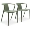 Image de Lot composé de 2 fauteuils de jardin - CITY GARDEN - DIEGO-FT - Olive - Empilables