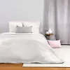 Image de Parure de lit Housse de Couette avec taie d'oreiller 100% Gaze de Coton Blanc - 240 x 260 cm