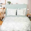 Image de Home Collection - Parure housse de couette Lin & coton Pampelune blanche 260x240 cm