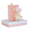 Image de Doudou et Compagnie - Protège Carnet De Santé Bébé + Doudou Lapin - 32,5cm X 23,5cm - Rose - Coffret Cadeau De Naissance - Lapin De Sucre -DC3498