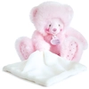 Image de Doudou et Compagnie - Ours avec mouchoir rose - 20x5 cm OS