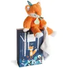 Image de Doudou et Compagnie - Peluche Renard avec Doudou - 21 cm - Orange - Tiwipi - DC3633