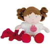 Image de Doudou et Compagnie - Poupée Chiffon pour Bébé - Poupée Doudou Fille - 23 cm - Blanche - Jolie Boîte Cadeau - Petite Demoiselle - DC3682