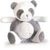 Image de Doudou et Compagnie - Peluche Veilleuse Panda pour Enfants - Couleur Gris - 20 cm - Veilleuse Musicale Lumineuse - 3 Lumières - Bruit Doux de Nature - Idée Cadeau Bébé Naissance - DC3693