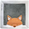 Image de Doudou et Compagnie - Tapis d'Eveil Bébé - Tapis de Jeu Renard Gris - 100 x 100 cm - Pour Bébé 0-6 Mois - Tapis Rembourré Confort Adapté au Parc - Idée Cadeau De Naissance - Carré - Tapidou - DC3716