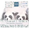 Image de Doudou et Compagnie - Chaussons - Panda - 0-6 mois - Noir et blanc - Idée Cadeau De Naissance - Bébé & Moi- Unicef - DC4001