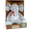 Image de Doudou et Compagnie - Peluche Pantin Éléphant - 30cm - Gris - Collection Couleurs Savane - Doudou Tout Doux et Câlin - Idée Cadeau Naissance Et Décoration Chambre d'enfant - DC4079
