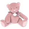 Image de Doudou et Compagnie - L'OURS DOUDOU - Peluche Ours Marron Clair - Cadeau Naissance pour Filles et Garçons - 25cm - Apaisant et Réconfortant - Compagnon de Douceur - Garantie Doudou Perdu - DC4162