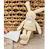 Image de Doudou et Compagnie - Peluche Sweety lapin avec mouchoir beige - 25 cm OS