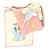 Image de Doudou et Compagnie - LAPIN CIBOULETTE - Doudou Lapin Plat - Rose - 27 cm - Pour Enfants dès la Naissance - Avec Boîte Cadeau pour Offrir - Idée Cadeau - Garantie Doudou Perdu - DC4207