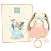 Image de Doudou et Compagnie - Lapin CIBOULETTE - Doudou Lapin Boîte à Musique Rose - 20cm - avec Boîte Cadeau pour Offrir - Idée Cadeau pour Enfants Filles et Garçon dès la Naissance - DC4210