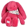 Image de Doudou et Compagnie Lapin Fleurette - Fuchsia 25 cm