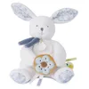 Image de Doudou pantin Lapin avec Donut 20 cm Coeur océan - Doudou et Compagnie