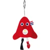 Image de DOUDOU ET COMPAGNIE - Porte-Clé Peluche Phryge Paralympique - Mascotte Officielle des Jeux Olympiques et Paralympiques Paris 2024 - Forme Bonnet Phrygien Rouge - 10 cm - JO2499