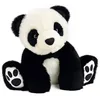 Image de Histoire d'Ours - Peluche Bébé Panda Pailletée - Noir et Blanc - HO2868