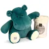 Image de Doudou et Compagnie - Hippo + Plaid bleu OS