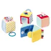 Image de oxybul | 4 Cubes d'éveil en Tissu | 6 Mois - 2 Ans