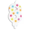 Image de Scrapcooking 0388 Numéro 8 Bougie Paraffine Multicolore 15,5 x 8 x 1 cm