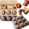 Image de ScrapCooking - Moule à Cannelés Antiadhésif - 9 Formes pour Cannelés Bordelais - En Métal - Apte Four & Congélateur - Moule Pâtisserie Gâteau - Cuivré - 1294
