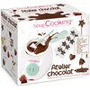 Image de ScrapCooking - Atelier Chocolat - Appareil Fondue à Chocolat avec Accessoires - Coffret 33 Éléments pour Fabrication Chocolats Maison, Soirées Crêpes, Gaufres - Avec Moules - Blanc / Vert d’Eau - 3902