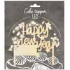 Image de ScrapCooking - Cake Topper LED « Happy New Year » - Décoration Lumineuse en Bois - Déco pour Gâteau, Bûche de Noël, Cake & Dessert - Déco Nouvel An, Bonne Année, Réveillon - 4985