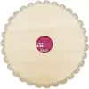 Image de Support gâteau SCRAPCOOKING rond dentelle bois 29cm