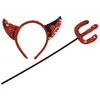 Image de Kit diablesse avec sequins femme Halloween - Rouge - Taille unique
