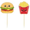 Image de Party Pro 913651, Sachet de 10 Pics à Cocktail Junk Food