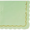 Image de Party Pro 913VSS, Sachet de 16 Serviettes, Vert Sauge et Or
