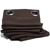 Image de Moondream LumenControl  Rideau Occultant | Protection Lumière+Soleil | Fabrication UE | Oeillets | Marron MC610 | 140L x 300H cm